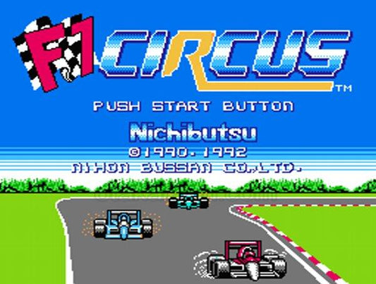 F 1 Circus - Famicom (NES) - Japanese Retro Game