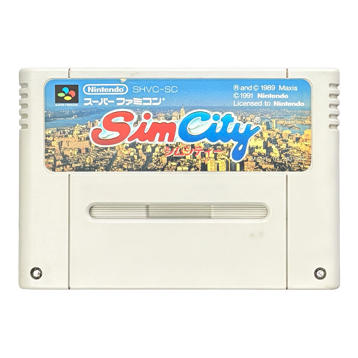 Simcity - Super Famicom (SNES) - Japanese Retro Game