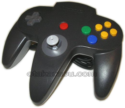 ニンテンドウ64コントローラー ブラック グレー