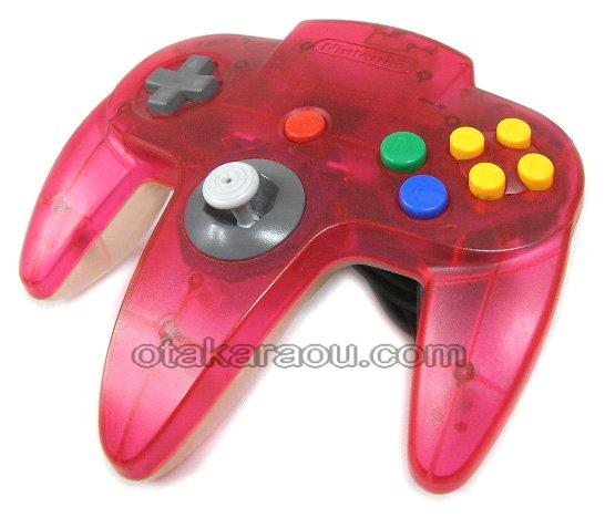 ニンテンドウ64コントローラー クリアレッド